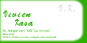 vivien kasa business card